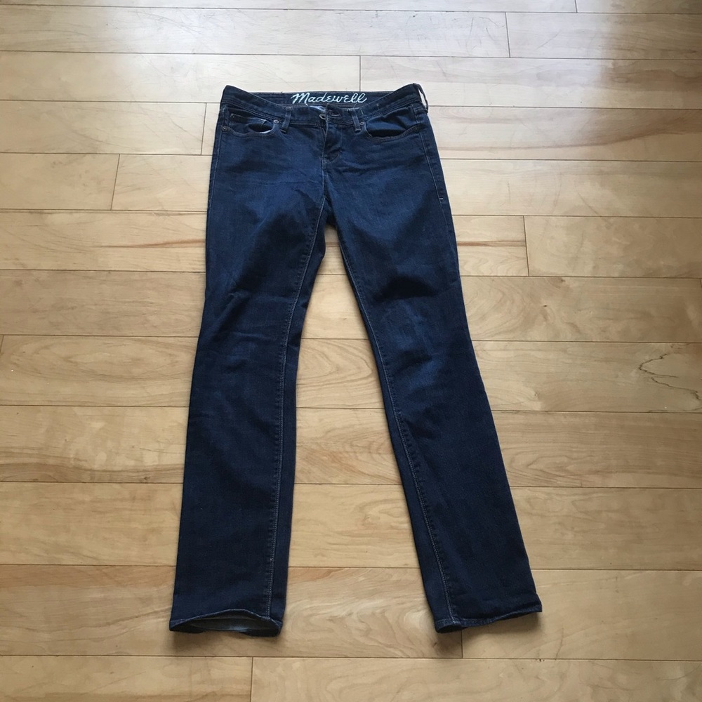 Madewell Straight Leg Dark Wash Jeans